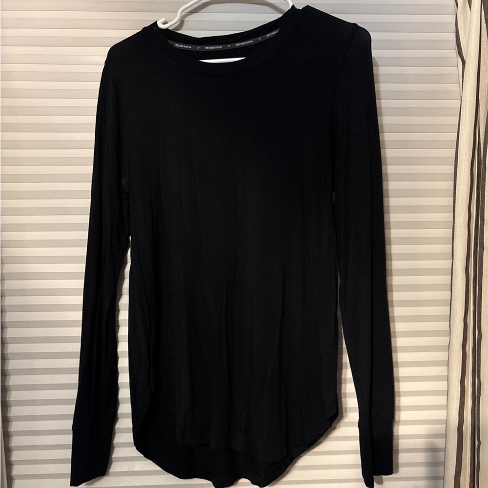 Classic Black Long Sleeve Women's Top